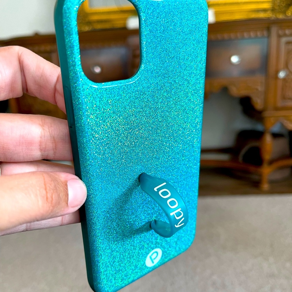 Teal iridescent Loopy case iPhone 11 Pro Max